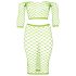 Ouch! - neon minirok en top - fosforescerend - groen