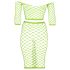 Ouch! - neon minirok en top - fosforescerend - groen
