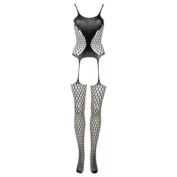 Le Désir - zwart netset met stippen (S-XL)