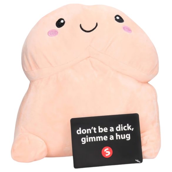 Knuffelbare XXL pluchen penis - 30 cm (naturel)