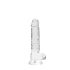 REALROCK - levensechte transparante dildo - helder (17 cm)
