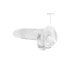 REALROCK - levensechte transparante dildo - helder (17 cm)