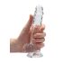 REALROCK - levensechte transparante dildo - helder (17 cm)
