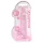 RealRock - realistische dildo - transparant roze - 19 cm