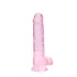 RealRock - realistische dildo - transparant roze - 19 cm