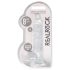REALROCK - transparante levensechte dildo - helder (19 cm)