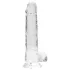 RealRock - realistische dildo - transparant - 19cm