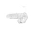 REALROCK - transparante levensechte dildo - helder (19 cm)