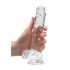 REALROCK - transparante levensechte dildo - helder (19 cm)