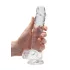 RealRock - realistische dildo - transparant - 19cm