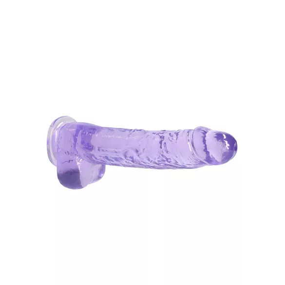 RealRock - realistische dildo transparant - paars 22cm