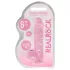 RealRock - realistische dildo - transparant roze - 15cm
