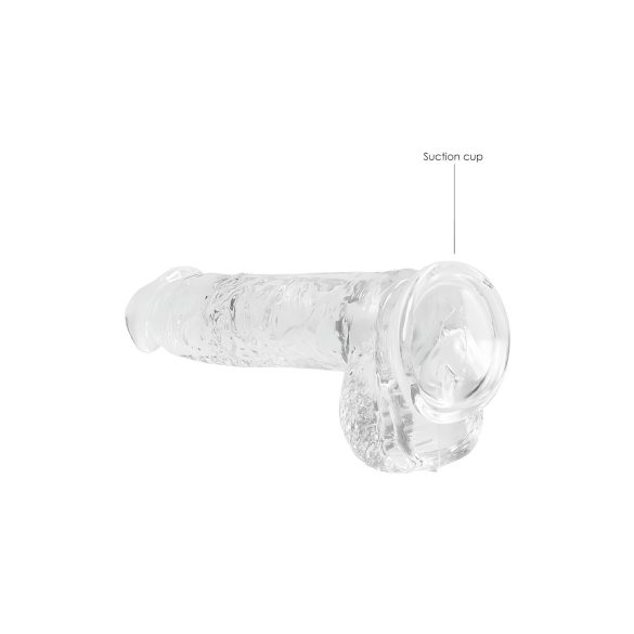REALROCK - transparante realistische dildo - transparant (15cm)