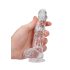 REALROCK - transparante realistische dildo - transparant (15cm)