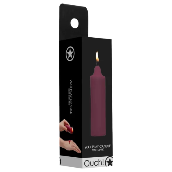 Ouch Rose - massagekaars paraffine - rozengeur - 100g