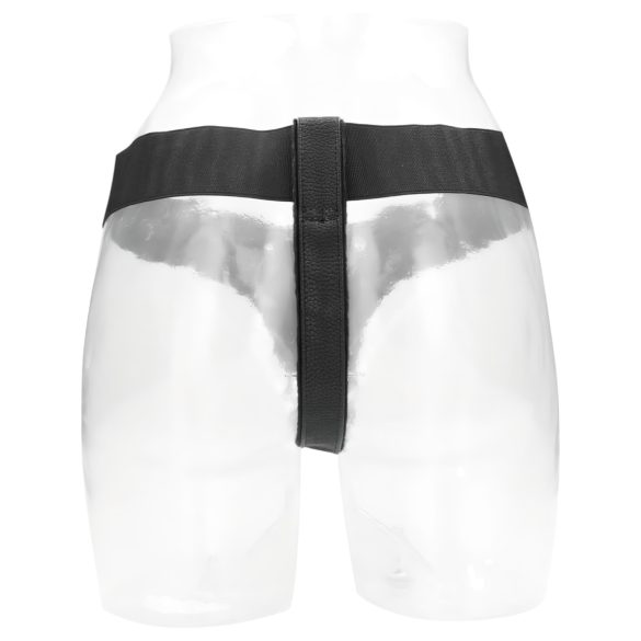 RealRock - elastische slip - voor strap-on harnas - zwart