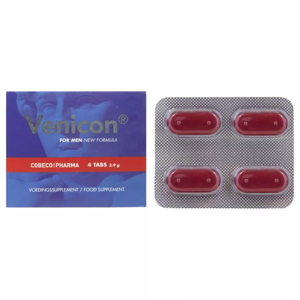 Venicon - voedingssupplement capsules voor mannen - 4 stuks
