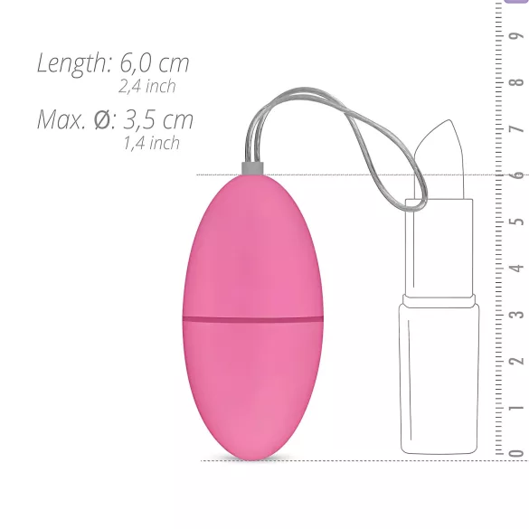 Easytoys - Vibratie-ei met afstandsbediening - 7 standen - Roze