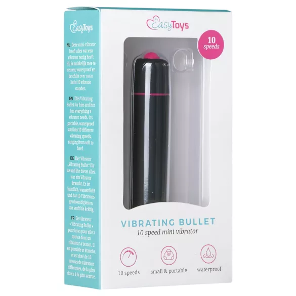 EasyToys Bullet - staafvibrator (zwart)