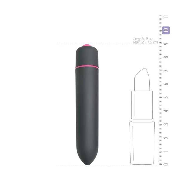 EasyToys Bullet - staafvibrator (zwart)