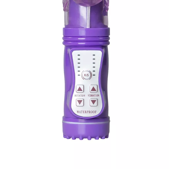 Easytoys Butterfly - vibrator met rotatie en stootfunctie - siliconen - paars