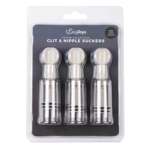 Easytoys - tepel- en vaginapomp set - 3 stuks