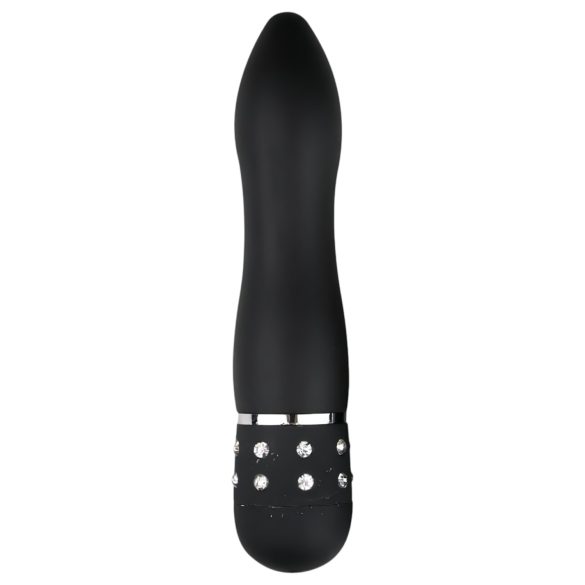 Easytoys Diamond Gebogen - mini staaf vibrator (zwart)