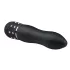 Easytoys - mini vibrator - gebogen diamond design - zwart
