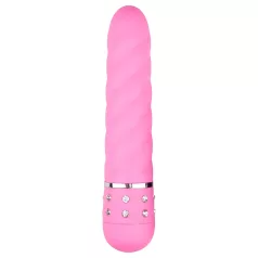 Easytoys Diamond - vibrator staaf getwist - siliconen pink