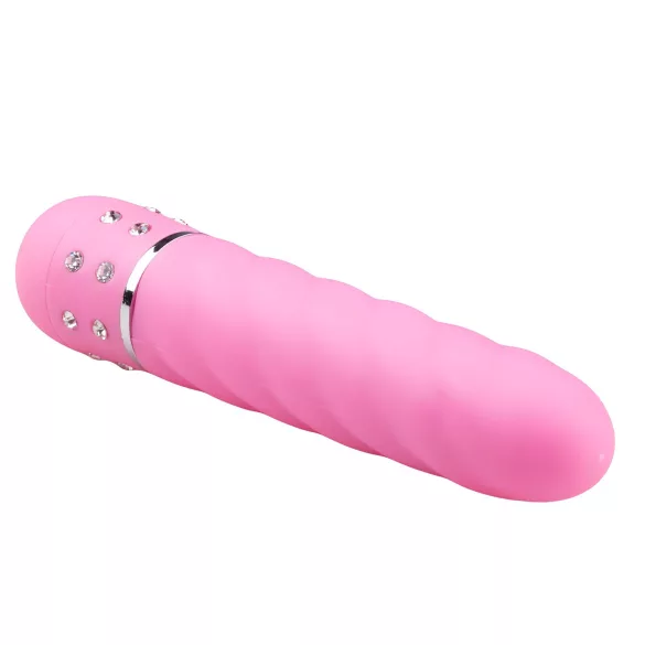 Easytoys Diamond - vibrator staaf getwist - siliconen pink