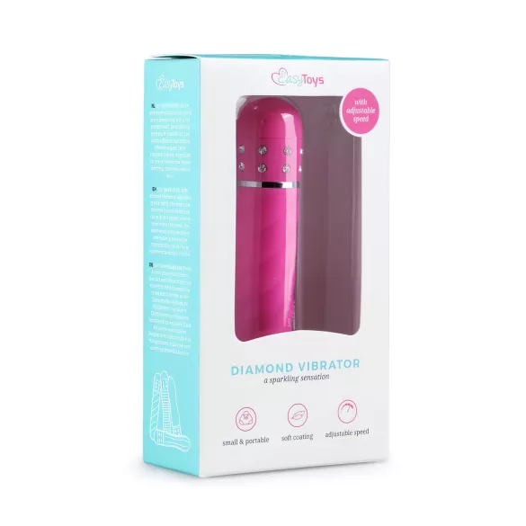 Easytoys Diamond - vibrator staaf getwist - siliconen pink