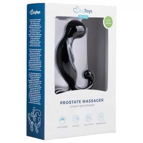 EasyToys - prostaat vibrator - silicone - zwart