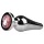 EasyToys Metal No.11 - anaalplug met roze steen in kegelvorm (zilver, 3,5 cm)