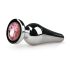 Easytoys Metaal Nr.11 - Roze Steenvorm Anale Plug - Zilver (3,5 cm)
