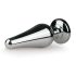 Easytoys Metaal Nr.11 - Roze Steenvorm Anale Plug - Zilver (3,5 cm)