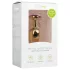 EasyToys Metaal No.1 - anale kegelplug met paarse steen (goud, 2,5 cm)