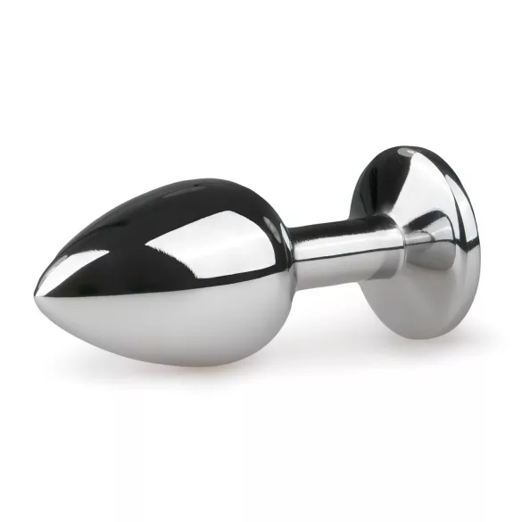 EasyToys - metalen anale plug (zilver-wit)