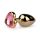 Easytoys - anale plug metaal - goud roze - 2,5 cm