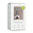 Easytoys - metalen buttplug hartvormig wit steentje - zilver