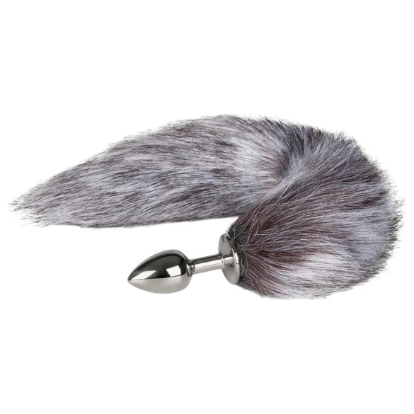 Easytoys Fox NO5 - metalen anaalplug met vosstaart (zilver-zilver)