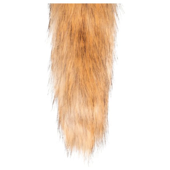 Easytoys Fox NO1 - metalen buttplug met vossenstaart - goud-rood