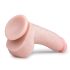 Easytoys - dildo met zuignap en ballen - 20 cm - huidskleur