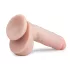 Easytoys - dildo met zuignap en ballen - 22,5 cm - huidkleurig