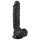 Easytoys - dildo met ballen en zuignap - zwart - 22,5 cm