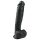 Easytoys - Grote Zwarte Dildo met zuignap en ballen (26,5 cm)