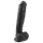 Easytoys - dildo met zuignap en ballen - groot - zwart - 26,5 cm