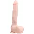 Easytoys - dildo met zuignap en ballen - groot - 29,5 cm - huidkleur