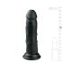 Easytoys - dildo met zuignap - realistisch - zwart - 15,5 cm