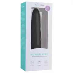   Easytoys Power Vibe - vibrator staaf - getwist - siliconen zwart