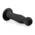 Easytoys - anale dildo met ribbels - zuignap - zwart - 14 cm